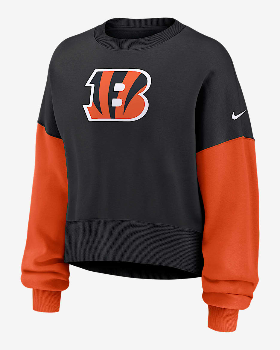 Cincinnati Bengals Women's Nike NFL Pullover Crew. Nike.com